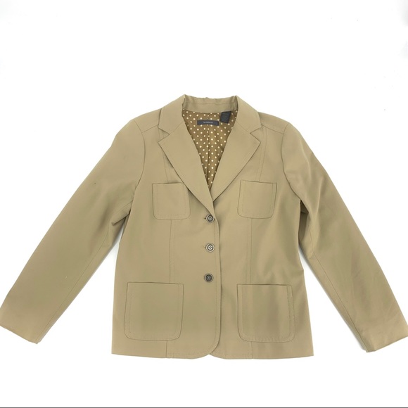 Liz Claiborne Tan Petite Blazer - Picture 1 of 6